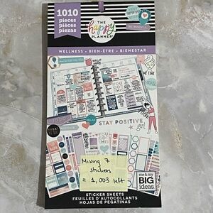 The Happy Planner Wellness Planner and Craft Stickers